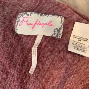 Free people purple long boho style scarf